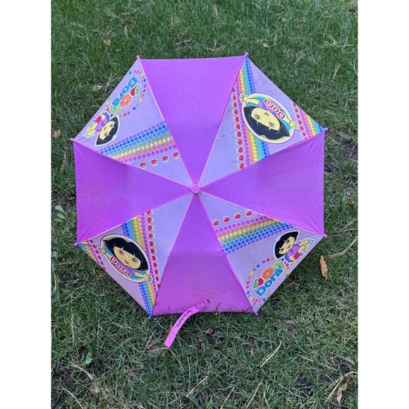 Dora The Explorer Children's Pink Umbrella 2000’s works! Toddler umbrella - Picture 1 of 11